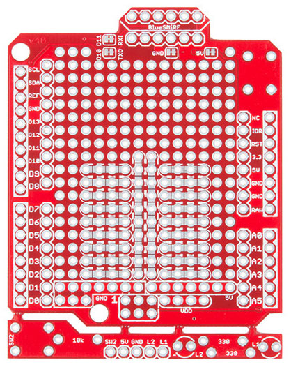 Image of SparkFun Arduino ProtoShield Hookup Guide