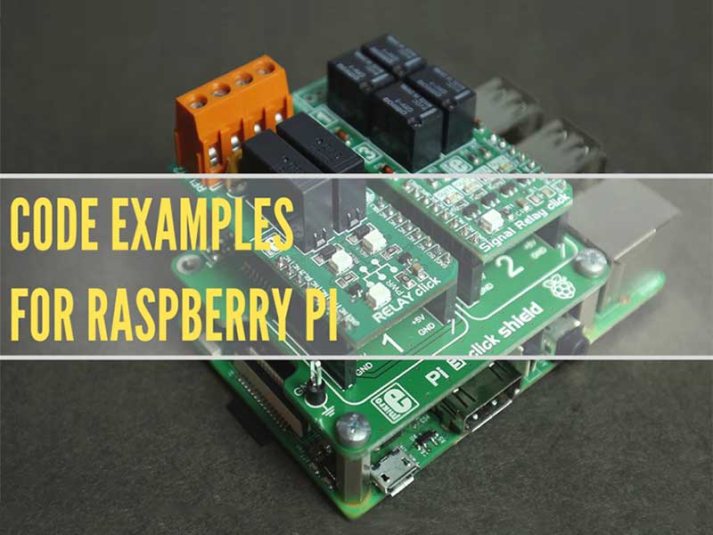 Image of Raspberry Pi Examples with Click Boards™