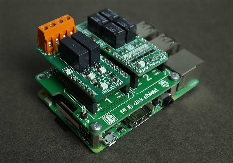 Image of Raspberry Pi Examples with Click Boards™