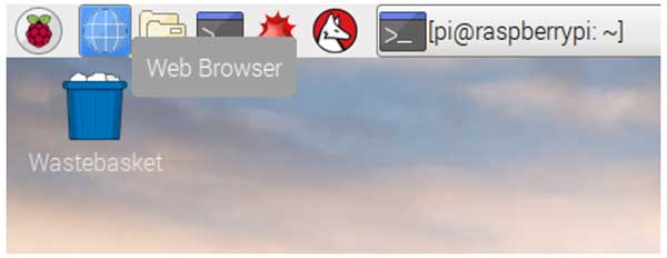 Image of The web browser icon