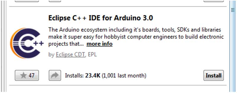 Eclipse C++ IDE for Arduino 3.0