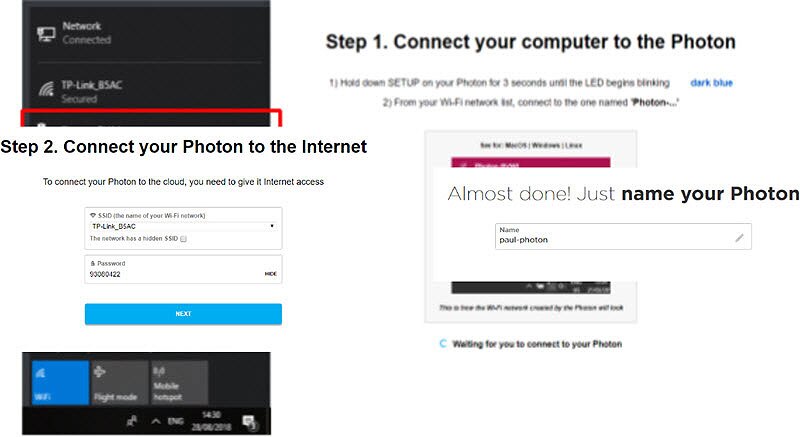 How to Setup a Photon and Program with the Pi