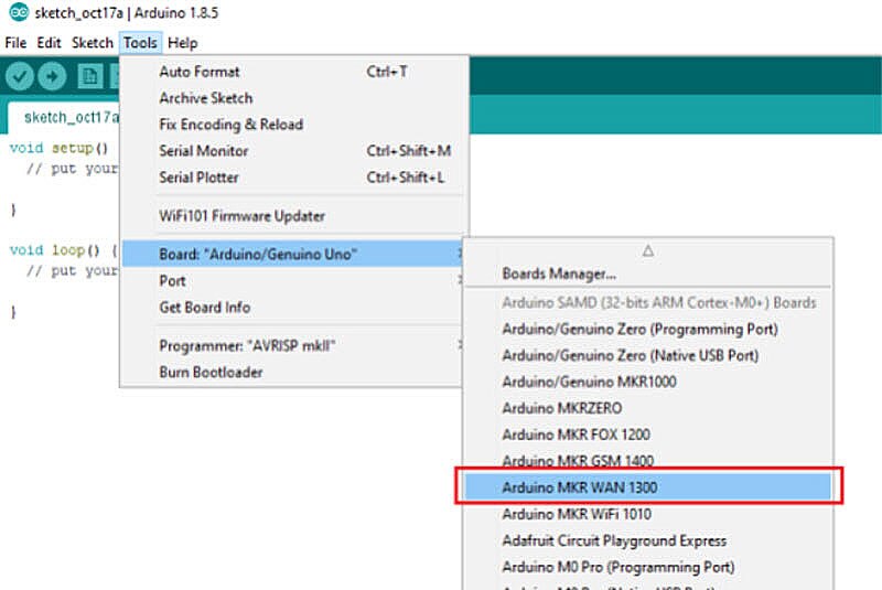 How to Setup the Arduino MKR 1300