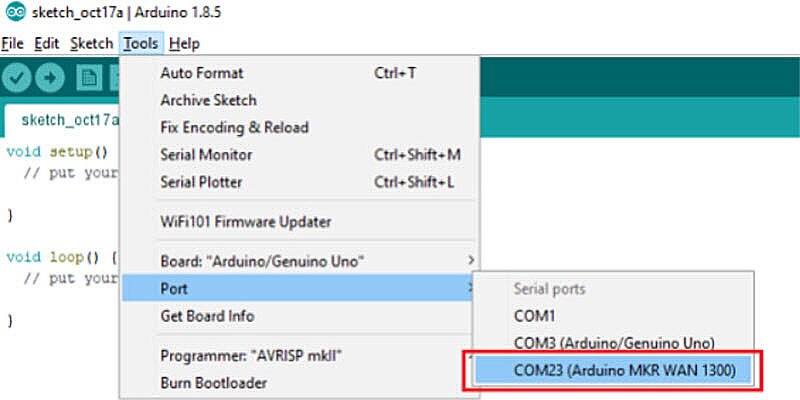 How to Setup the Arduino MKR 1300