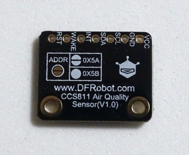 Getting Started with DFRobot’s CCS811 Air Quality Sensor Breakout Board