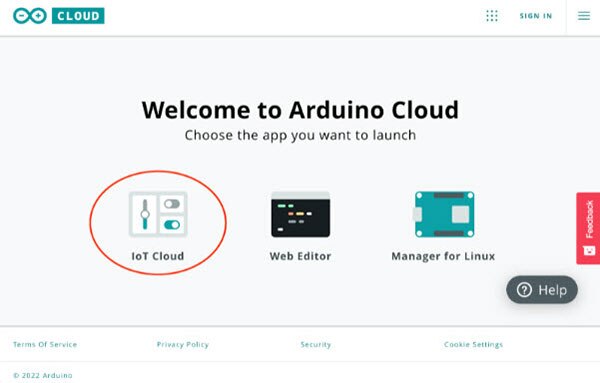 Getting Started with the Arduino IoT Cloud