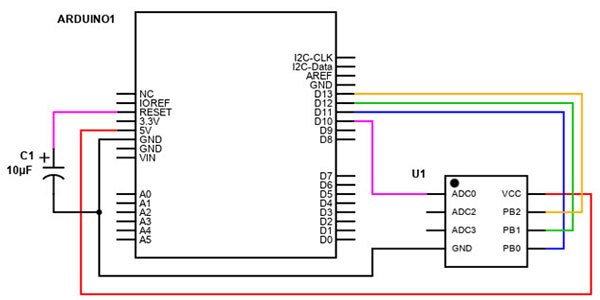 How to Flash the Arduino Bootloader to an ATTiny85 IC