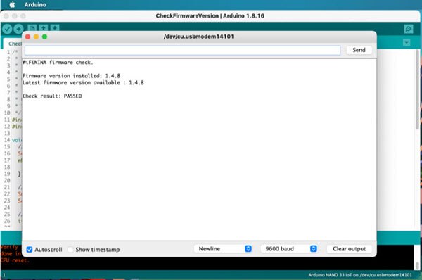 How to Update the NiNa Firmware on Arduino Boards