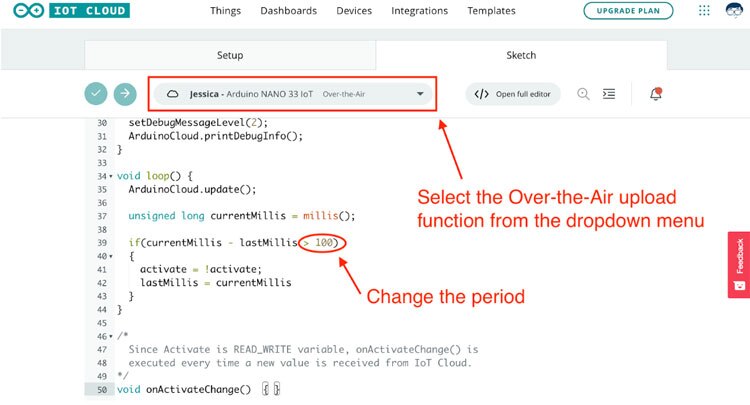 Leverage Over-the-Air Uploads with Arduino IoT Cloud