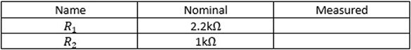 Blog #01: Basic Circuit and Measurement