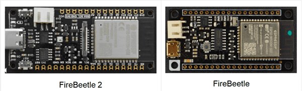 image of FireBeetle V1 and V2