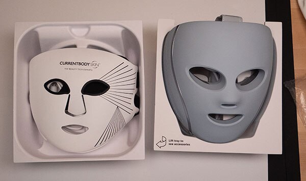 Image of Teardown of CurrentBody Series 2 and Shark Cryoglow LED Therapy Masks