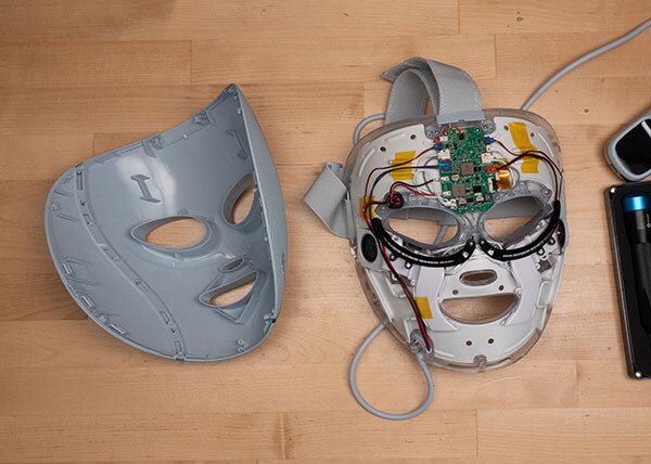 Image of Teardown of CurrentBody Series 2 and Shark Cryoglow LED Therapy Masks
