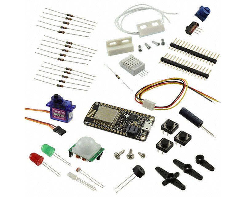 Adafruit Feather HUZZAH IoT Kit Contents