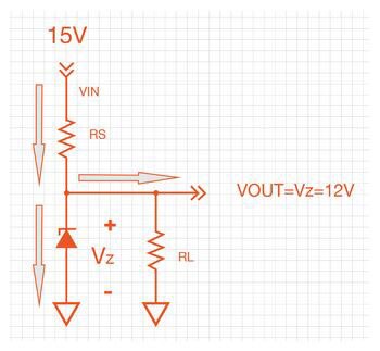 Zener Diode Regulator with Transistor Current Buffer Figure 4