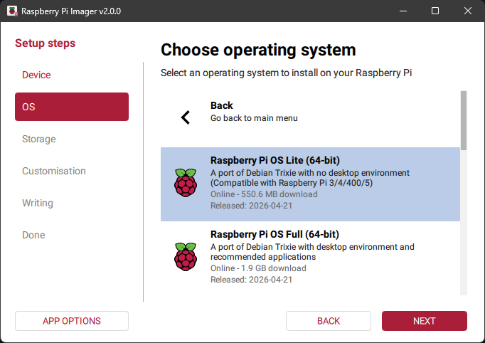 Raspberry Pi imager
